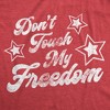 Mens Don't Touch My Freedom Tshirt Funny 4th of July USA America Novelty Party Tee - Crazy Dog Men's T Shirt - image 2 of 4