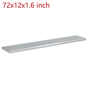 72x12x1.6 Inch Concession Window Shelf Stainless Steel Foldable Food Truck Shelf - 1 of 4