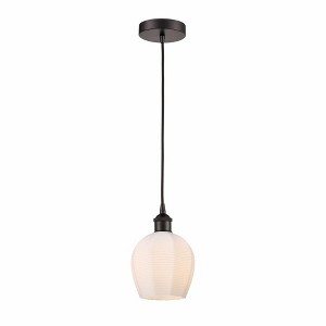 Norfolk - 1 Light Cord Hung Mini Pendant In Industrial Style-9.63 Inches Tall and 5.75 Inches Wide - 1 of 1