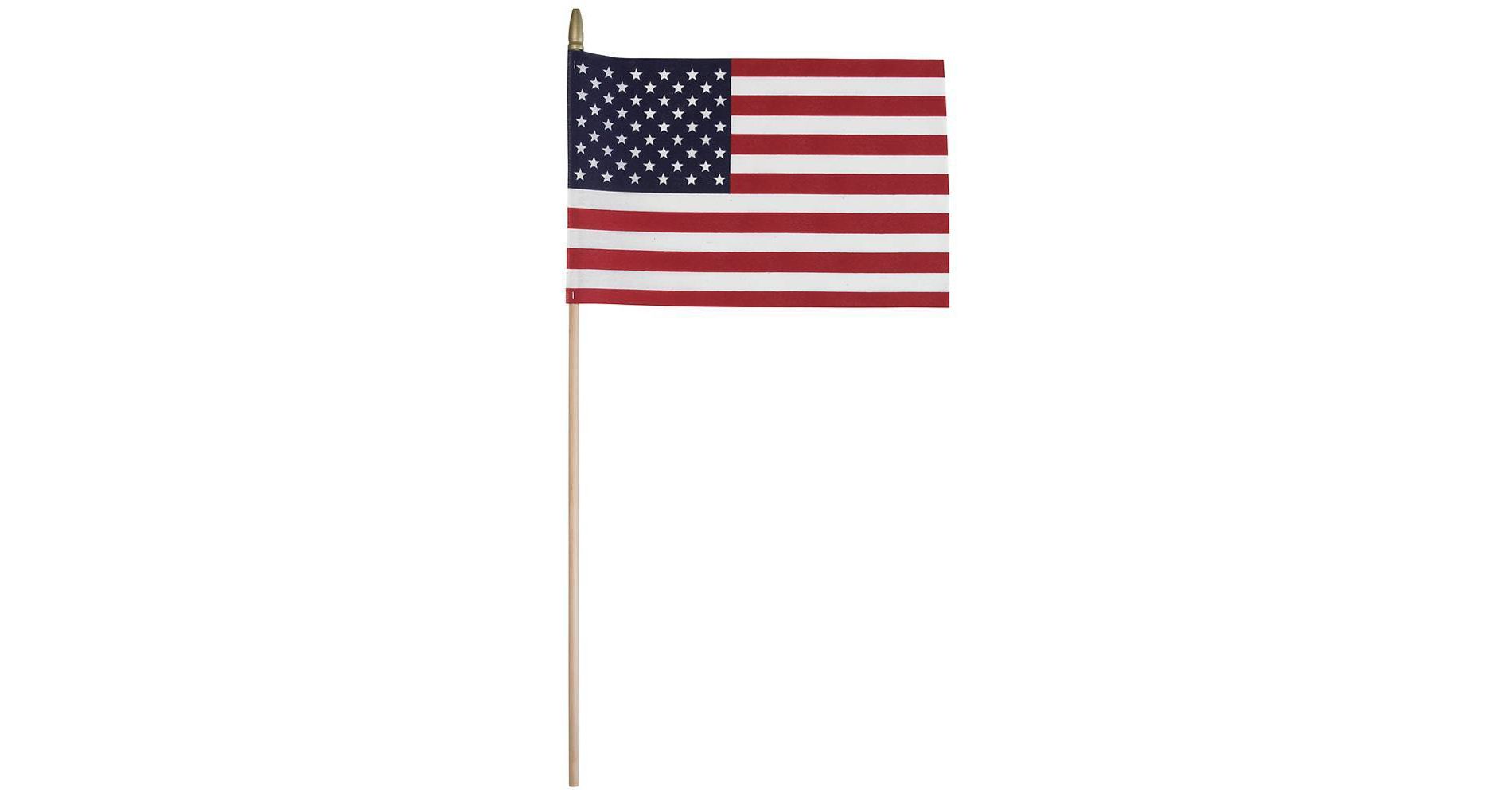 8"x12" Flag and Display: Betsy Flags Sentinel® Poly-Cotton, Fade Resistant, No Assembly Required, FMAA Certified