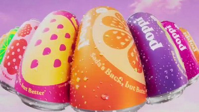 Poppi Strawberry Lemon Prebiotic Soda - 6pK/7.5 fl oz Mini Cans