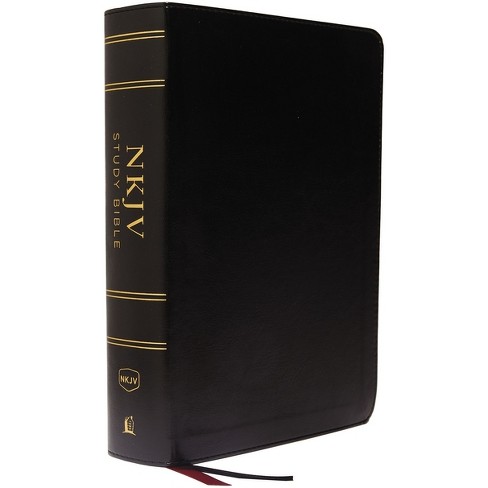 Nkjv Study Bible, Leathersoft, Black, Full-color, Thumb Indexed ...
