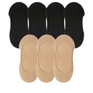 Memoi Women's 7 Pair Pack Fine Edge Liner Socks - 1 of 2