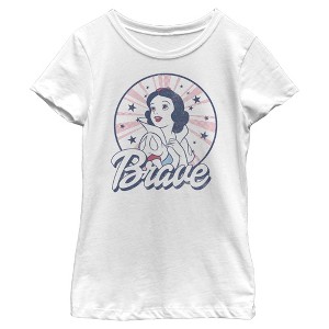 Girls Snow White and the Seven Dwarfs Fourth of July Brave T Shirt - 1 of 4