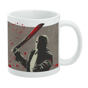 Friday the 13th Jason Character Ceramic Coffee Mug, Novelty Gift Mugs for Coffee, Tea and Hot Drinks, 11oz, White - 1 of 4
