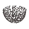 Olivia & May Set of 2 Round Coastal Aluminum Vine Bowls Black: Nautical Tabletop Decor, Spot Clean Only - image 4 of 4