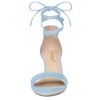 Allegra K Women's Kitten Heel Open Top Lace-Up Sandals - 2 of 4