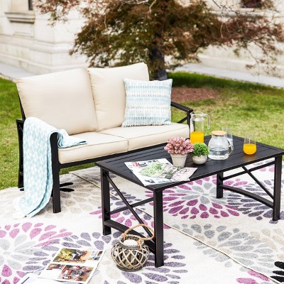 3pc Loveseat Patio Seating Set - Patio Festival