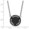 Black Bow Jewelry Sterling Silver Kappa Alpha Theta Greek Life Necklace 18 Inch - 2 of 4