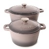 BergHOFF Neo 7Qt. Cast Iron Round Covered Dutch Oven, Oyster - 3 of 4