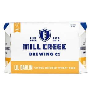 Mill Creek Lil Darlin Citrus-Infused Wheat Beer - 6pk/12 fl oz Cans - 1 of 2