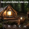 DAKAFUL Outdoor Solar Lantern with Handle, PC+ABS Frame with Monocrystalline Solar Panel,Waterproof Portable for Patio Camping Garden - 2 of 4