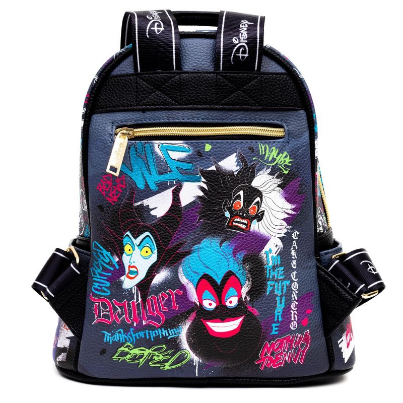 WondaPop Disney Villains 11" Vegan Leather Fashion Mini Backpack, 3 of 8