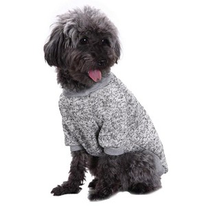 Gooby Dog Clothes Dogs Sweater Soft Puppies Clothing Winter Puppy Sweaters Warm Outfit for Dogs Small XXS XS Cat Apparel (Grey, XXS) - 1 of 1