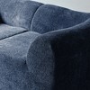 76.4" Velvet 2-Seater Sofa with Pillows, Space-Saving Design and Soft Compressed Cushions - 2 of 4
