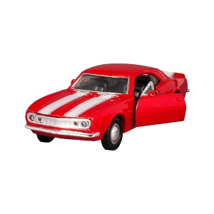 KiNSMART - 1967 Chevrolet Chevy Camaro Z28 5" 1:37 Scale Die Cast Metal Model Toy Classic Muscle Car (Red) - 1 of 2