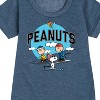 - Peanuts - Snoopy and Friends Skiing Graphic Short Sleeve Fleece Dress - 2 of 4