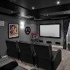LACOO Faux Leather Home Theater Recliner with Massage Backrest - 3 of 4