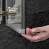 24" Aluminum Single Door Medicine Cabinet - Zenna Home: Beveled Mirror, 3 Shelves, Wall Mount - 3 of 4