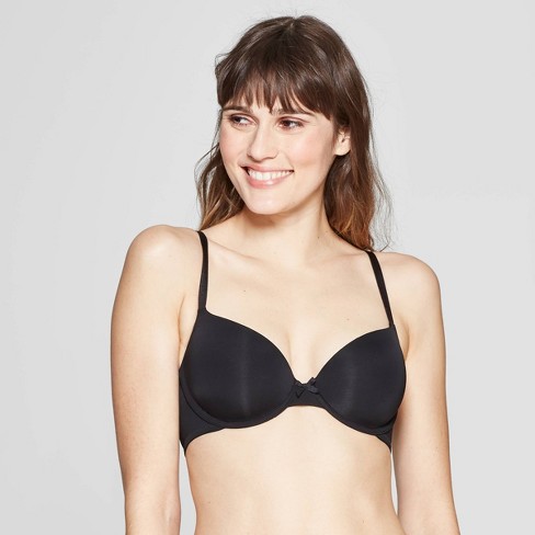 Women's Everyday Lightly Lined Demi T-shirt Bra - Auden™ Black