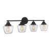 Craftmade Lighting Essex 4 - Light Vanity in  Flat Black - 3 of 4