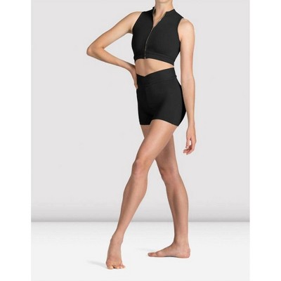 Women's Mirella Miami Zip Front Crop Top - Bloch