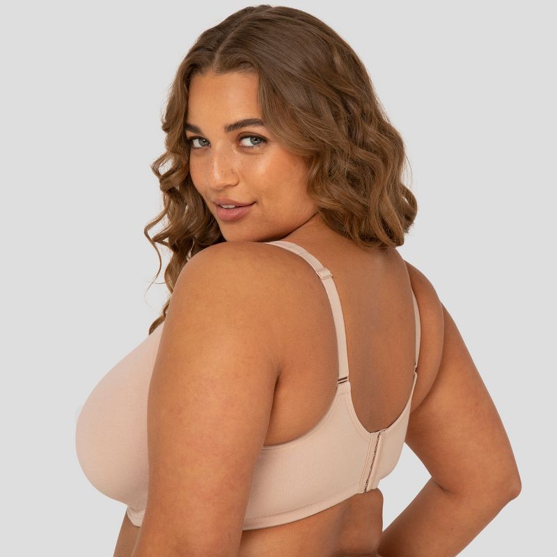 Fruit of the Loom Plus Size Beyond Soft Unlined Underwire Cotton Bra 2 Pack, 4 of 8