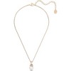 HTUTWOO Pearl Drop Bridal Necklace Earrings Set with CZ Crystals for Bride, Bridesmaid, Birthday Gift - 2 of 4