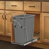 Rev-A-Shelf 35 Qt Under Sink Trash Can Replacement, Plastic, Silver, RV-35-17-52 - 2 of 4