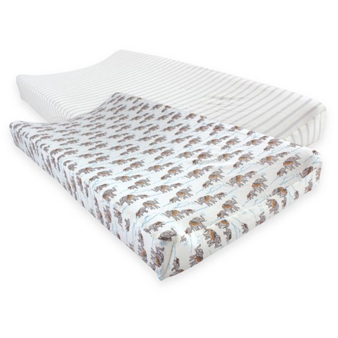 Simple Joys By Carter's Unisex Kids' Cotton Changing Pad Covers, Pack Of 2, Blus