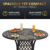 Kinger Home Arden 5-Piece Outdoor Dining Table Set with a Cast Aluminum Frame, Bronze - image 4 of 4