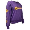 NBA Los Angeles Lakers Women's Long Sleeve V-Neck Fleece Sweatshirt - S - 3 of 4