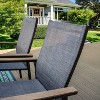 5pc Patio Set with Steel Table with 2" Umbrella Hole & Aluminum Frame Sling Chairs - Captiva Designs - 2 of 4