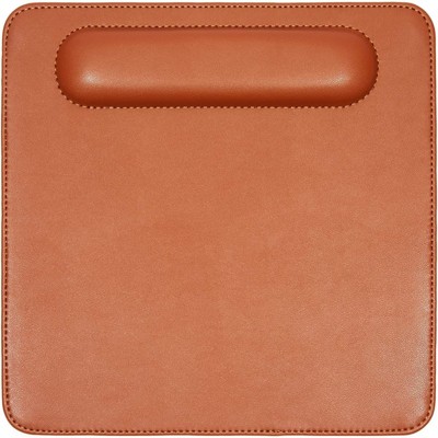 Stockroom Plus Computer Mouse Pad Mousepad with Wrist Rest Support, Brown Leather Office Desk Accessories