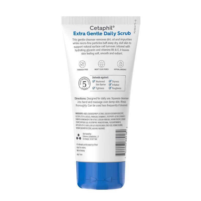 Cetaphil Extra Gentle Daily Scrub Exfoliating Face Wash - 6 fl oz, 6 of 8
