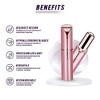 YEVYO Facial Hair Remover Electric Razor for Women - Rose Gold - 4 of 4