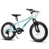 VisioGear Bicycles, 20 Inch Children's Bicycle, 7 - Speed Bicycle with Mountain Tire for Boys and Girls Kids Bike, Blue, 55.9"*32.2"*21.2" - 2 of 4
