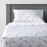 Unicorn Microfiber Kids' Sheet Set Blue - Pillowfort™