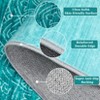 Washable Rug, Modern Abstract Area Rug Medallion Pattern Rugs, Stain Resistant Non-Slip Living Room Bedroom Area Rug - 4 of 4
