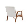 CAVINAS Minimalist Accent Chair with Solid Wood Armrest&Tufted Back,Upholstered Armchair,Modern Lounge Chair for Living Room&Bedroom - 3 of 4