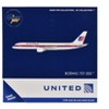 Boeing 757-200 Commercial Aircraft "United Airlines" (N536UA) White with Stripes 1/400 Diecast Model by GeminiJets - 3 of 3