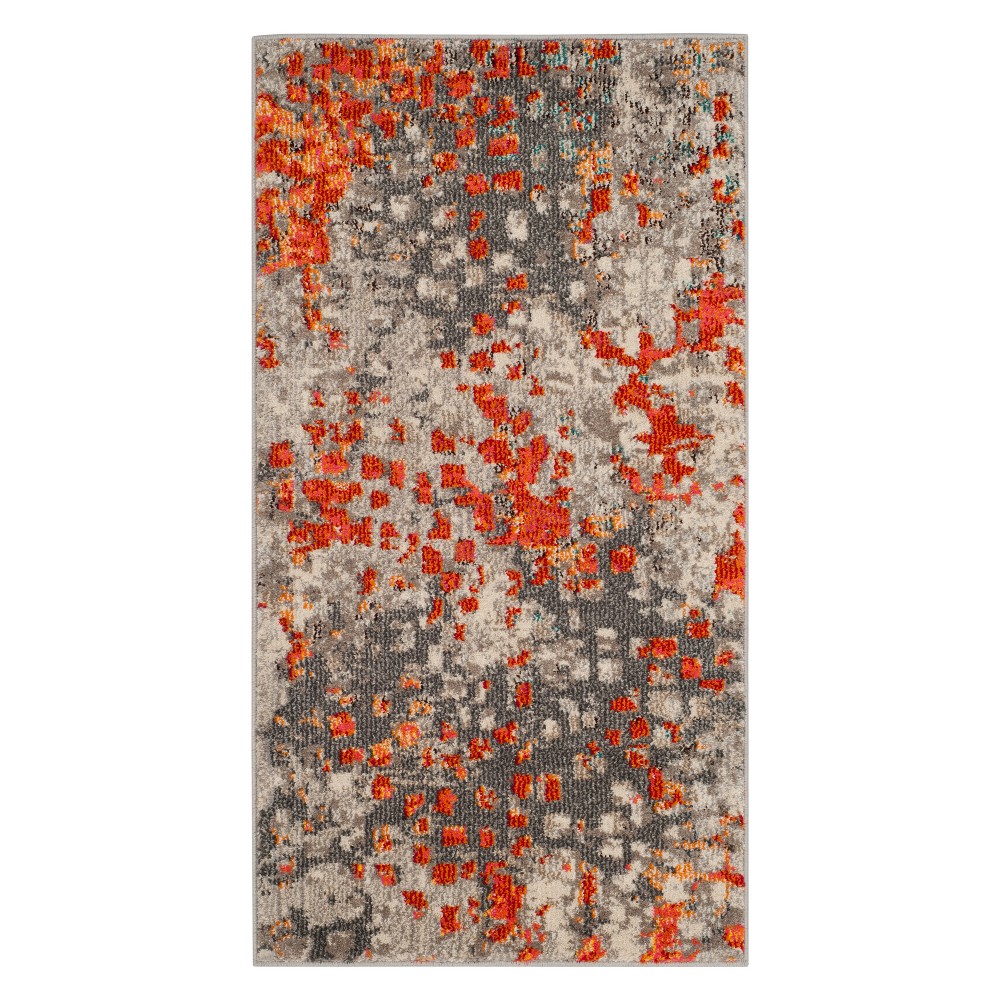  Shapes Accent Rug Gray/Orange