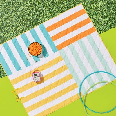 Picnic Blanket Yellow Broken Striped - Sun Squad&#8482;_2