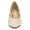 Allegra K Women's Pointed Toe Low Kitten Heel Dress Pumps - 3 of 4