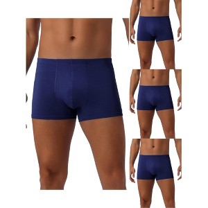 INSPIRE CHIC Men's 4 Pack Underwear Regular Fit Soft Comfortable Solid Color Basic Boxer Briefs - 1 of 4