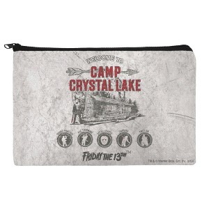 Friday The 13th Camp Crysal Lake Makeup Cosmetic Bag Organizer Pouch - 1 of 4