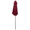 Northlight 7.5' Outdoor Patio Market Umbrella with Hand Crank - Burgundy - 4 of 4