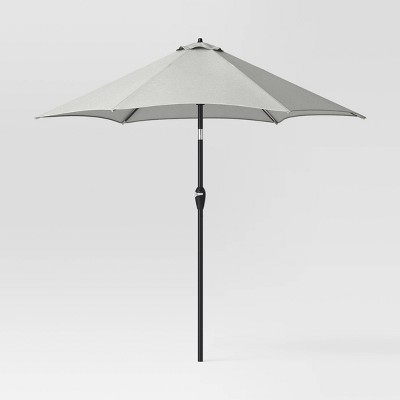 9'x9' Sunbrella Market Patio Umbrella - Black Pole - Smith & Hawken™