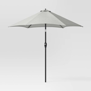 9'x9' Sunbrella Market Patio Umbrella - Black Pole - Smith & Hawken™ - 1 of 4