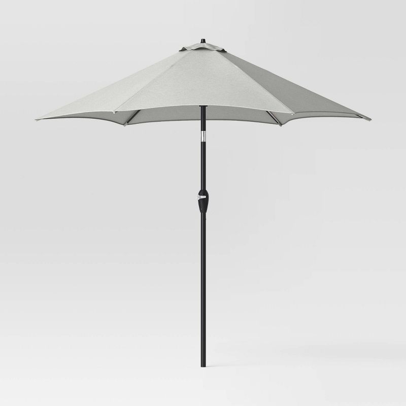 9'x9' Sunbrella Market Patio Umbrella - Black Pole - Smith & Hawken™, 1 of 8
